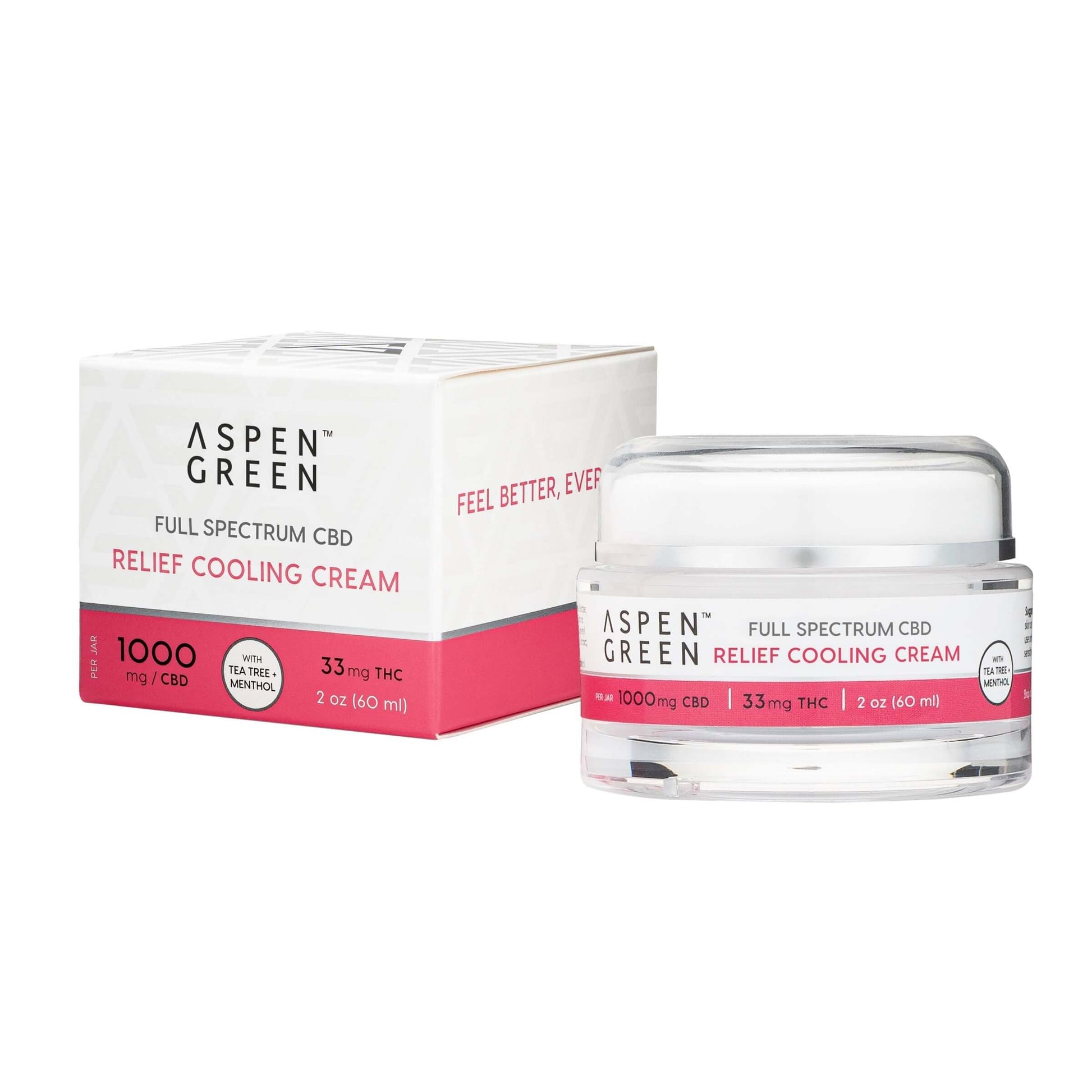 Aspen Green Relief Full Spectrum CBD Cooling Cream 1000mg